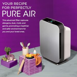 Alen Air Purifier BreatheSmart 75i HEPA w/ Pure Filter for Rooms up to 2600 Sq. Ft. - Perfect for Living Room & Kitchen - Captures Allergens & Dust