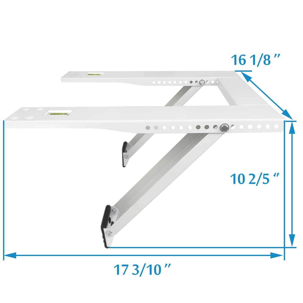 Qualward Air Conditioner Bracket Window AC Support Brackets - Heavy Duty with 2 Arms, Up to 180 lbs for 12000 to 24000 BTU AC Units