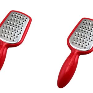 2 Pcs. Stainless Steel Mini Grater Cheese Garlic Nutmeg Chocolate 5" BPA Free