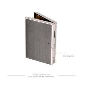 EASTNIGHTS RFID Credit Card Holder Stainless Steel Credit Card Wallet Business Card Holder for Women Men