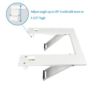 Qualward Air Conditioner Bracket Window AC Support Brackets - Heavy Duty with 2 Arms, Up to 180 lbs for 12000 to 24000 BTU AC Units