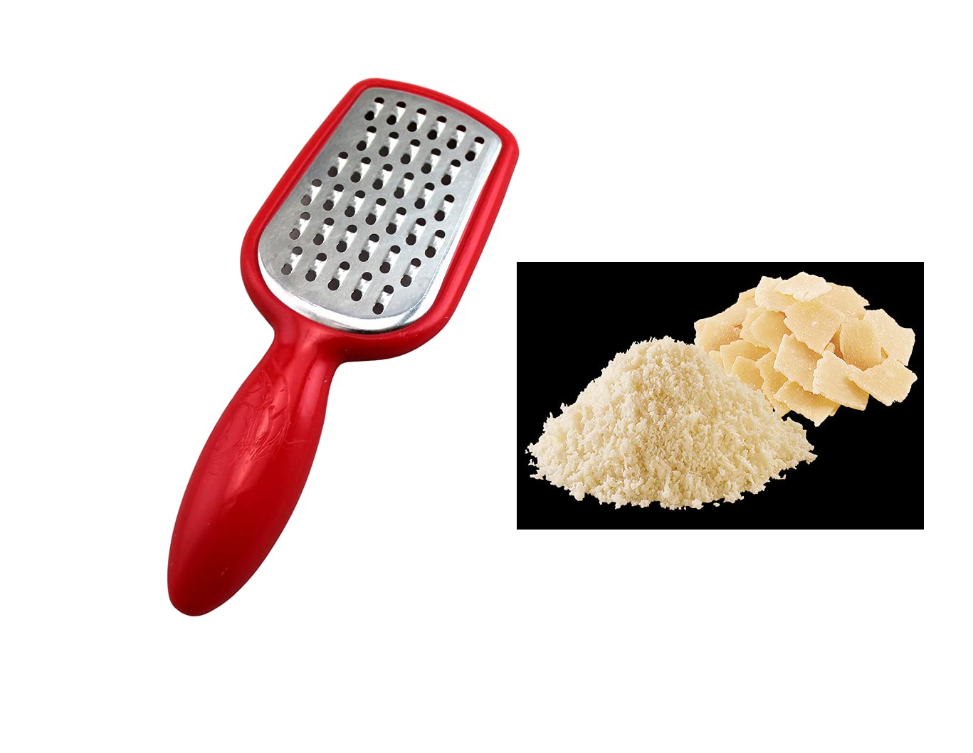 2 Pcs. Stainless Steel Mini Grater Cheese Garlic Nutmeg Chocolate 5" BPA Free