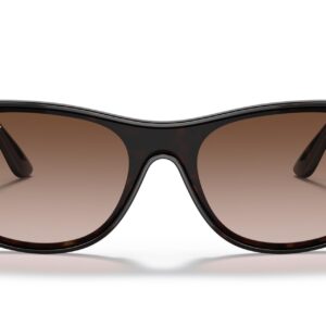 Ray-Ban Rb4440n Blaze Wayfarer Square Sunglasses, Light Havana/Brown Gradient Dark Brown, 41 mm