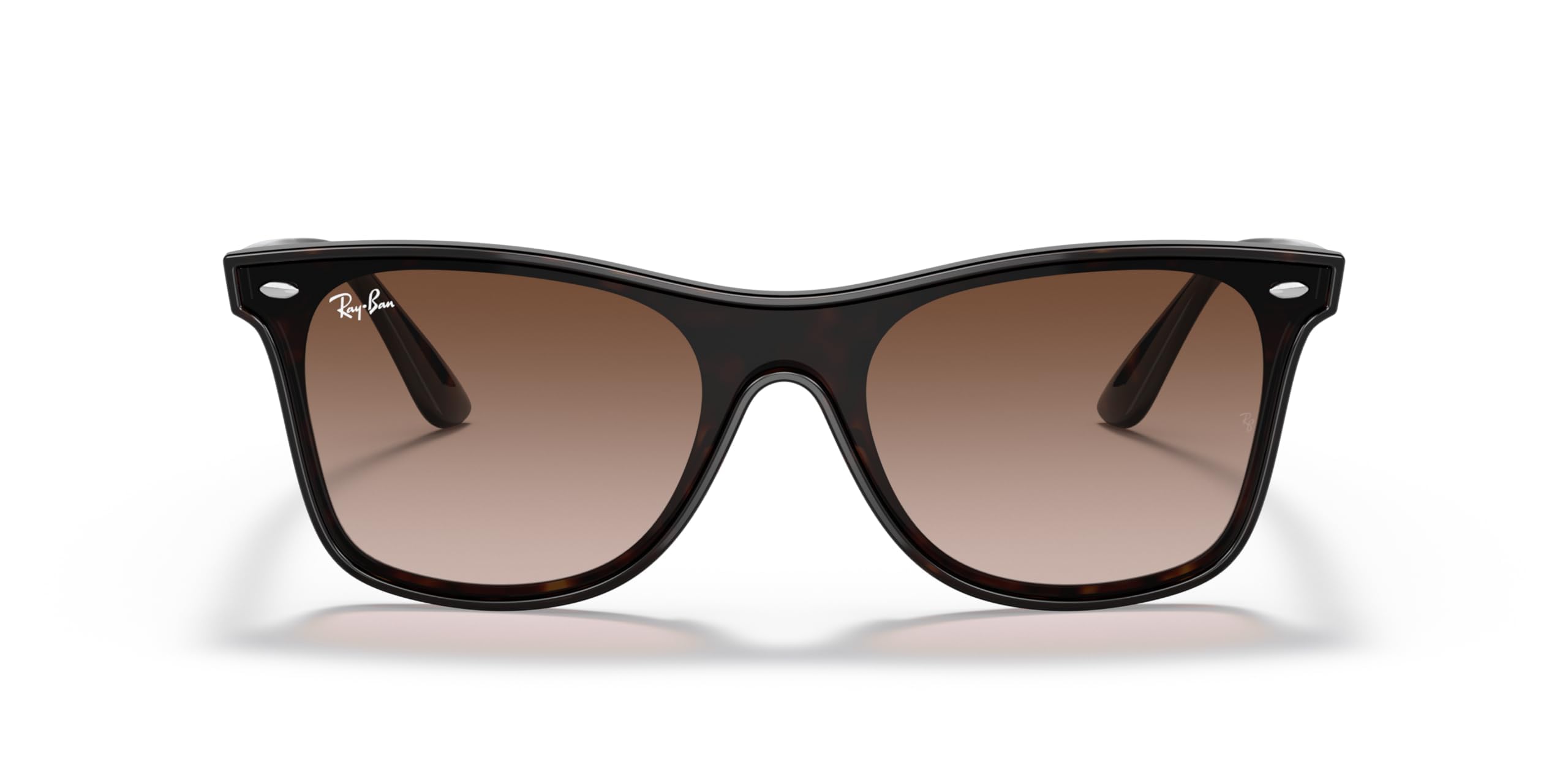 Ray-Ban Rb4440n Blaze Wayfarer Square Sunglasses, Light Havana/Brown Gradient Dark Brown, 41 mm