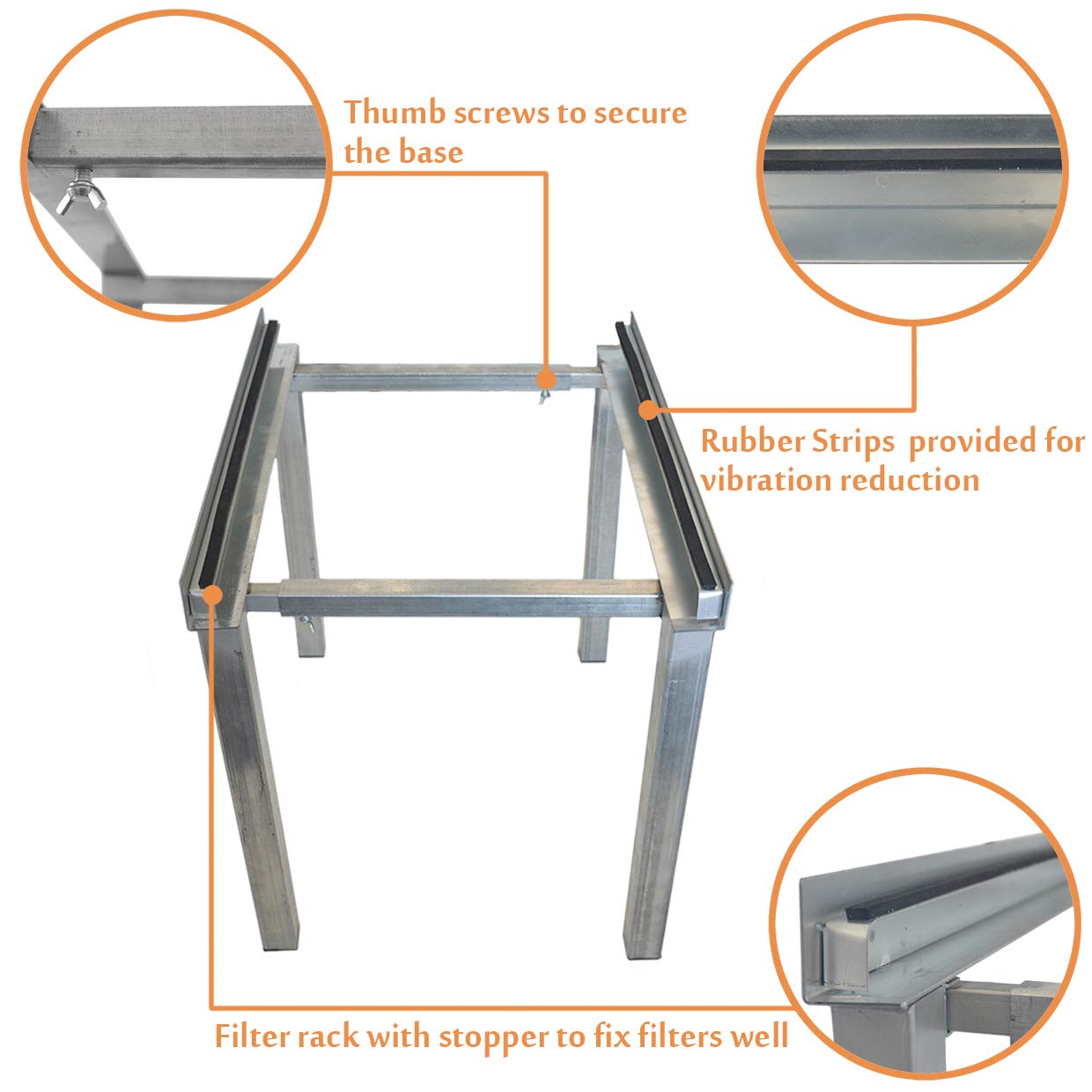 Jeacent Air Handler Stand Heat Pump Base, Gound Stand for Central Air Conditioner Heavy Duty