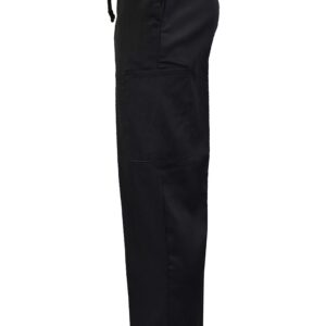 Natural Uniforms Classic Chef Cargo Pants (Black Single, Medium)