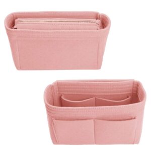 ZTUJO Purse Organizer,Bag Organizer,Insert purse organizer with 2 packs in one set fit NeoNoe Noé Series perfectly (Brush Pink)