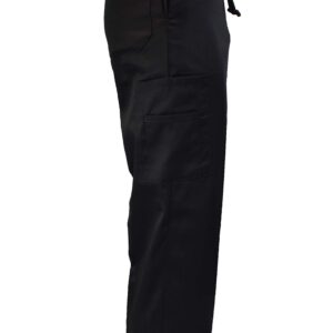 Natural Uniforms Classic Chef Cargo Pants (Black Single, Medium)