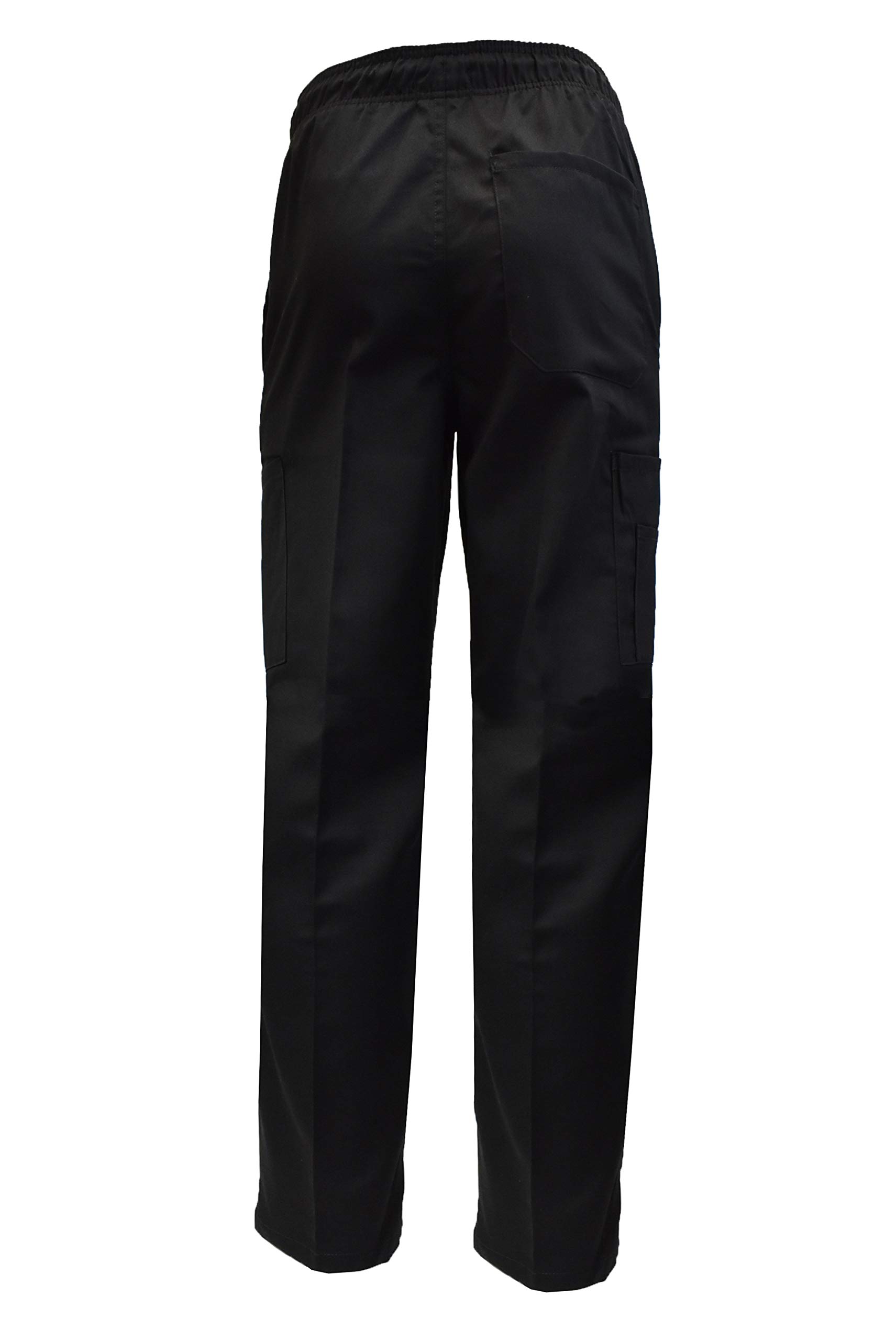 Natural Uniforms Classic Chef Cargo Pants (Black Single, Medium)