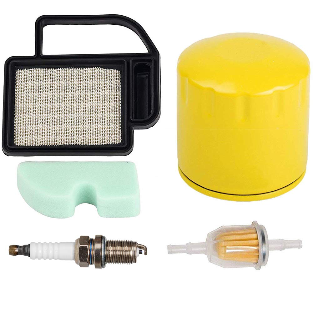 HIFROM Air Pre Filter Fuel Filter Oil Filter with Spark Plug Replacement for Kohler SV470-610 15-21 Replace 20-083-06-S 20-083-02S 2008302 Cub Cadet KH-20 883 02-S1 Craftsman 24642 Ariens 21541600