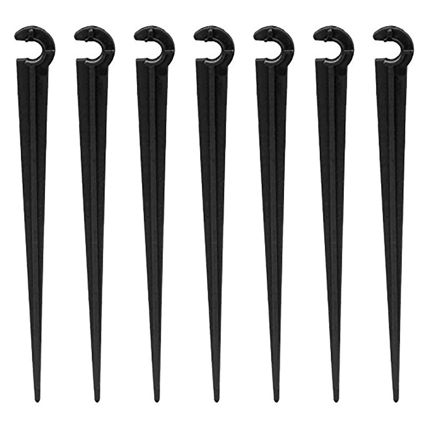 cozyou 50 Pcs Irrigation Support Stakes for 1/4-Inch Tubing Hose