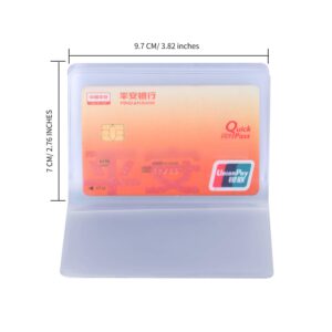 Senkary 3 Pieces Plastic Wallet Insert Credit Card Wallet Picture Photo Holder (20 Page 20 Slots, 10 Page 20 Slots and 10 Page 10 Slots), Translucent