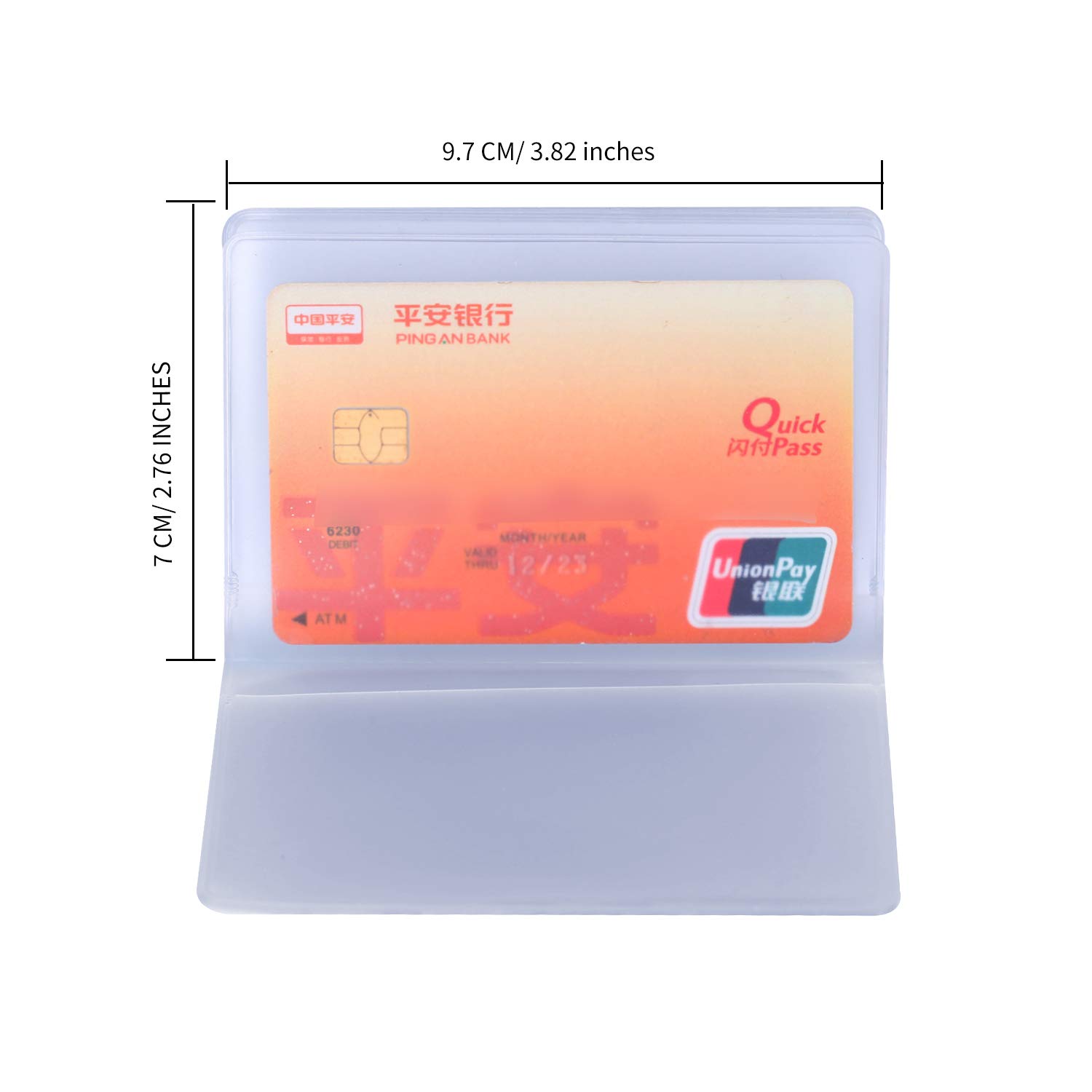 Senkary 3 Pieces Plastic Wallet Insert Credit Card Wallet Picture Photo Holder (20 Page 20 Slots, 10 Page 20 Slots and 10 Page 10 Slots), Translucent