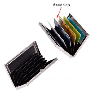 EASTNIGHTS RFID Credit Card Holder Stainless Steel Credit Card Wallet Business Card Holder for Women Men