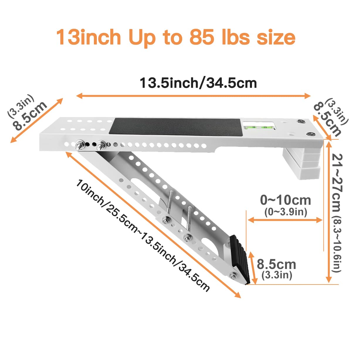 Aozzy Window Air Conditioner Bracket- Universal AC Support Bracket Heavy Duty, Support Up to 165 lbs, Designed for 9000-22001 BTU A/C Units–AC Holder Bracket Fits Single Or Double Hung Windows