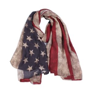 Tovip Vintage America Flag Scarf, Unisex Fashion Shawl Scarf, Infinity Shawl Scarf