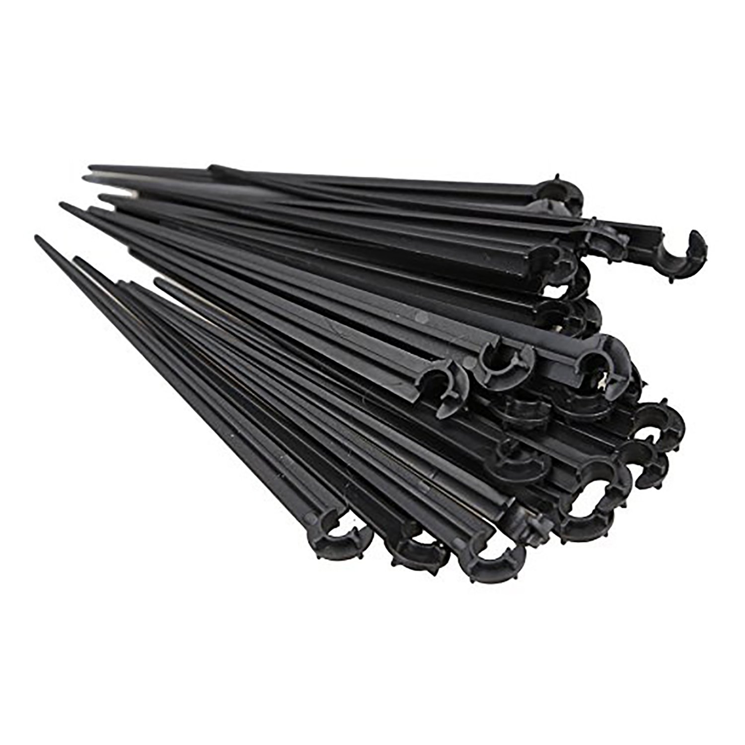 cozyou 50 Pcs Irrigation Support Stakes for 1/4-Inch Tubing Hose