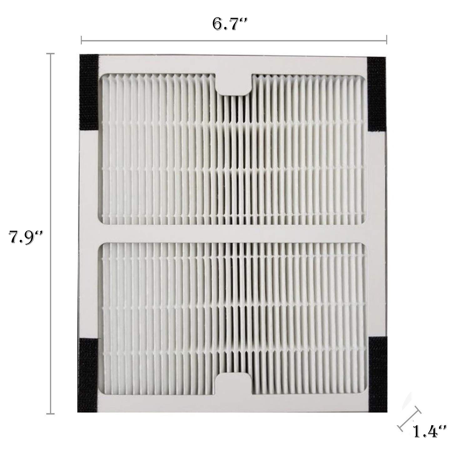 Replacement Idylis Air Purifier Filter B - 2 Pack Hepa & Carbon Filter Set for Idylis Air Purifiers Idylis IAP-10-125,IAP-10-050,IAP-10-150,AC-2125,AC2126,AC-2126 Model # IAF-H-100B