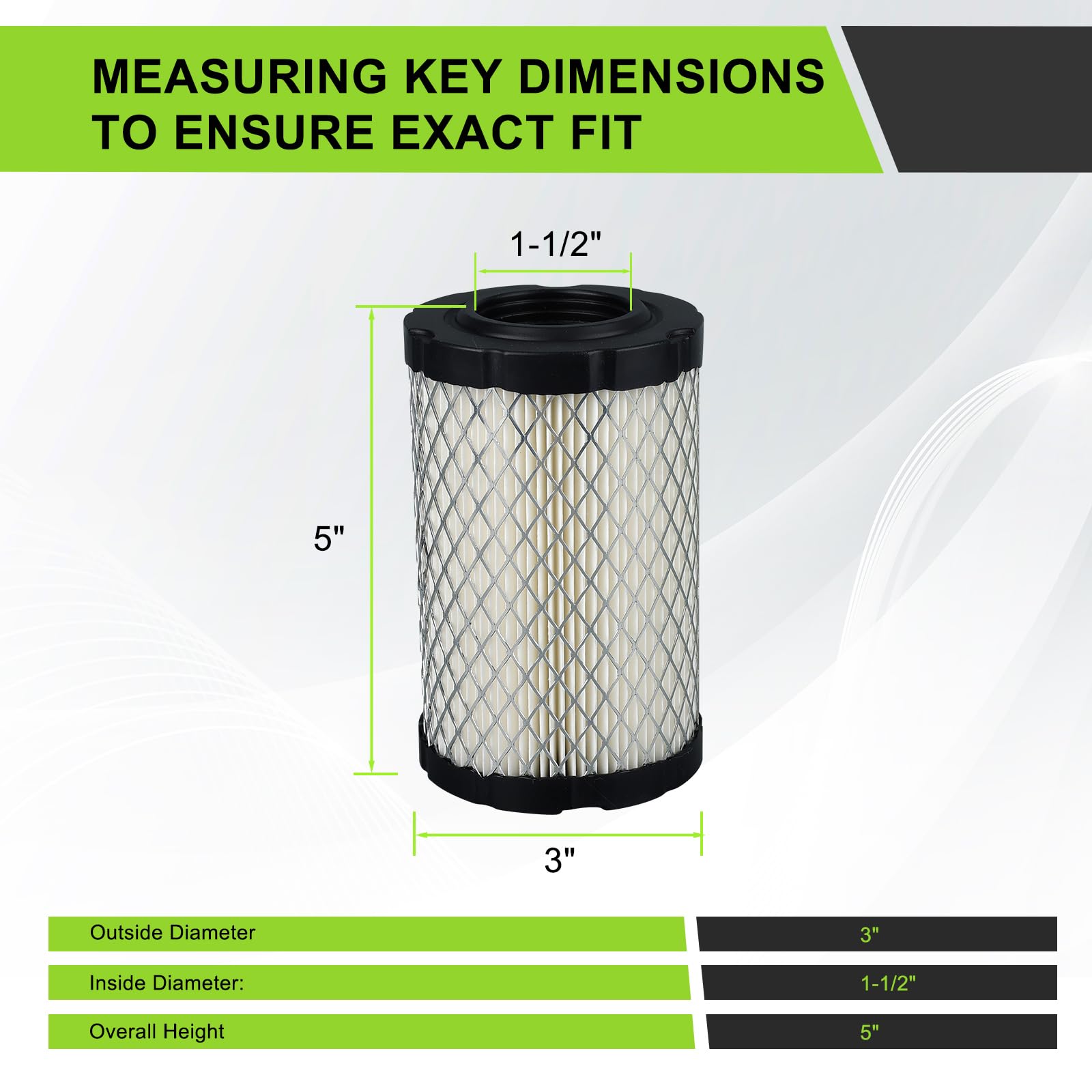 Harbot D125 MIU14395 Air Filter for John Deere D100 D105 D125 D130 D140 D110 E140 E130 E100 E120 LA145 LA135 Z255 Z235 X330 Lawn Tractor with Tune Up Kit (Two Cylinder Engine)