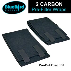 BlueBird Filters Replacement HEPA Filter & Carbon Pre Filter Kit For Honeywell 10500 (EV-10) 17000 17000-S 17005 OEM Part Number 20500 (1 HEPA + 2 Carbon Pre-Filter)