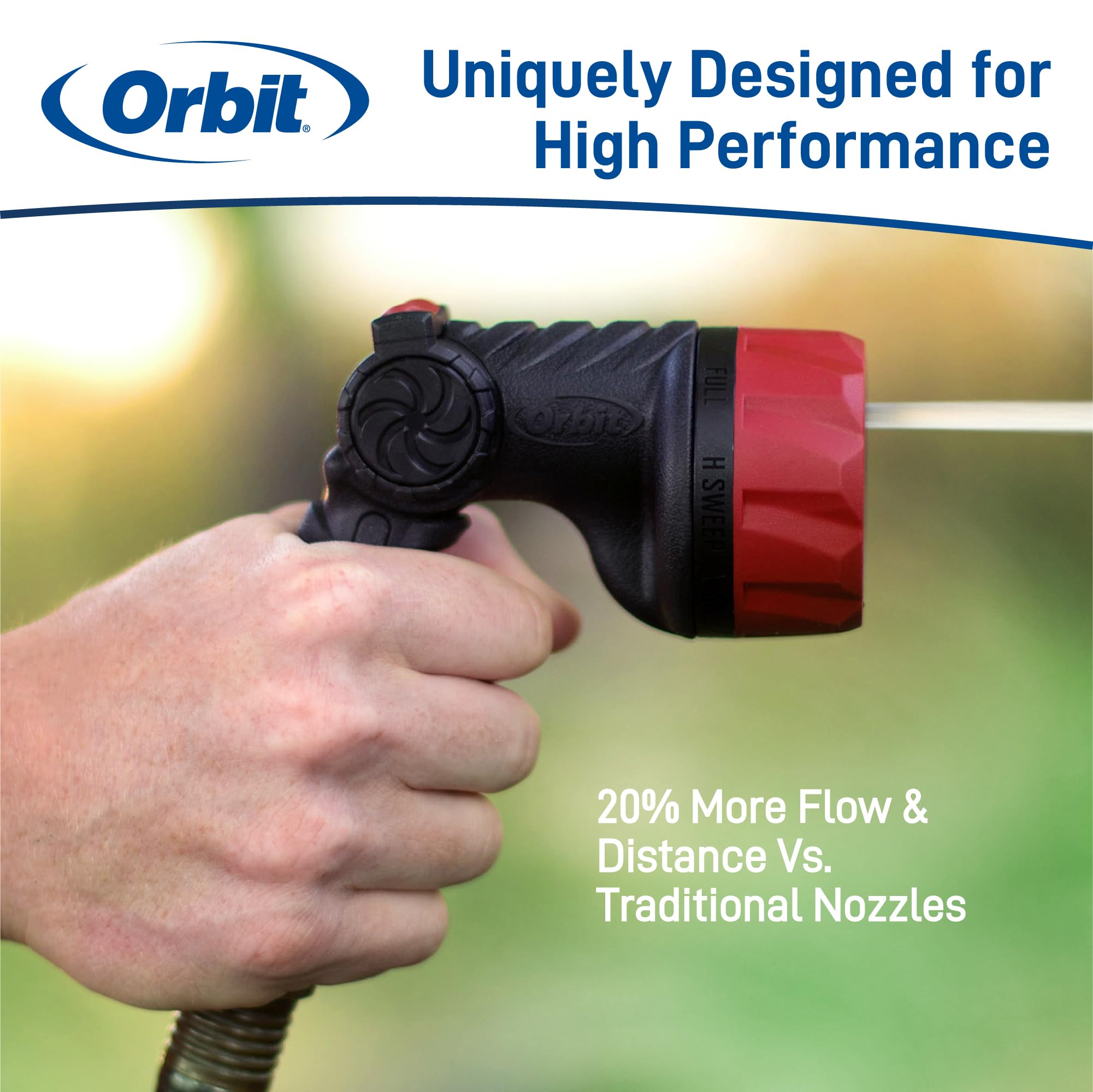 Orbit 26812 Pro Series 8-Pattern Thumb Control Hose Nozzle Sprayer