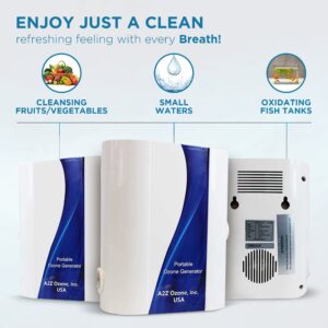 Aqua-8 Water Ozone Generator, up to 800 mg/h, High-Capacity Ozone Machine, Home Ozone Generator for cleaning fruits, fish tanks, vegetables