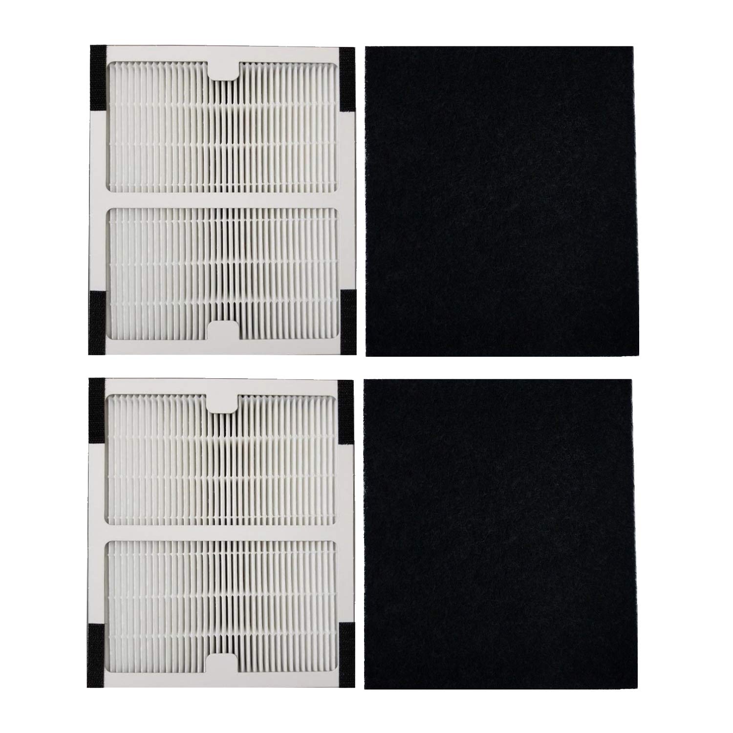 Replacement Idylis Air Purifier Filter B - 2 Pack Hepa & Carbon Filter Set for Idylis Air Purifiers Idylis IAP-10-125,IAP-10-050,IAP-10-150,AC-2125,AC2126,AC-2126 Model # IAF-H-100B