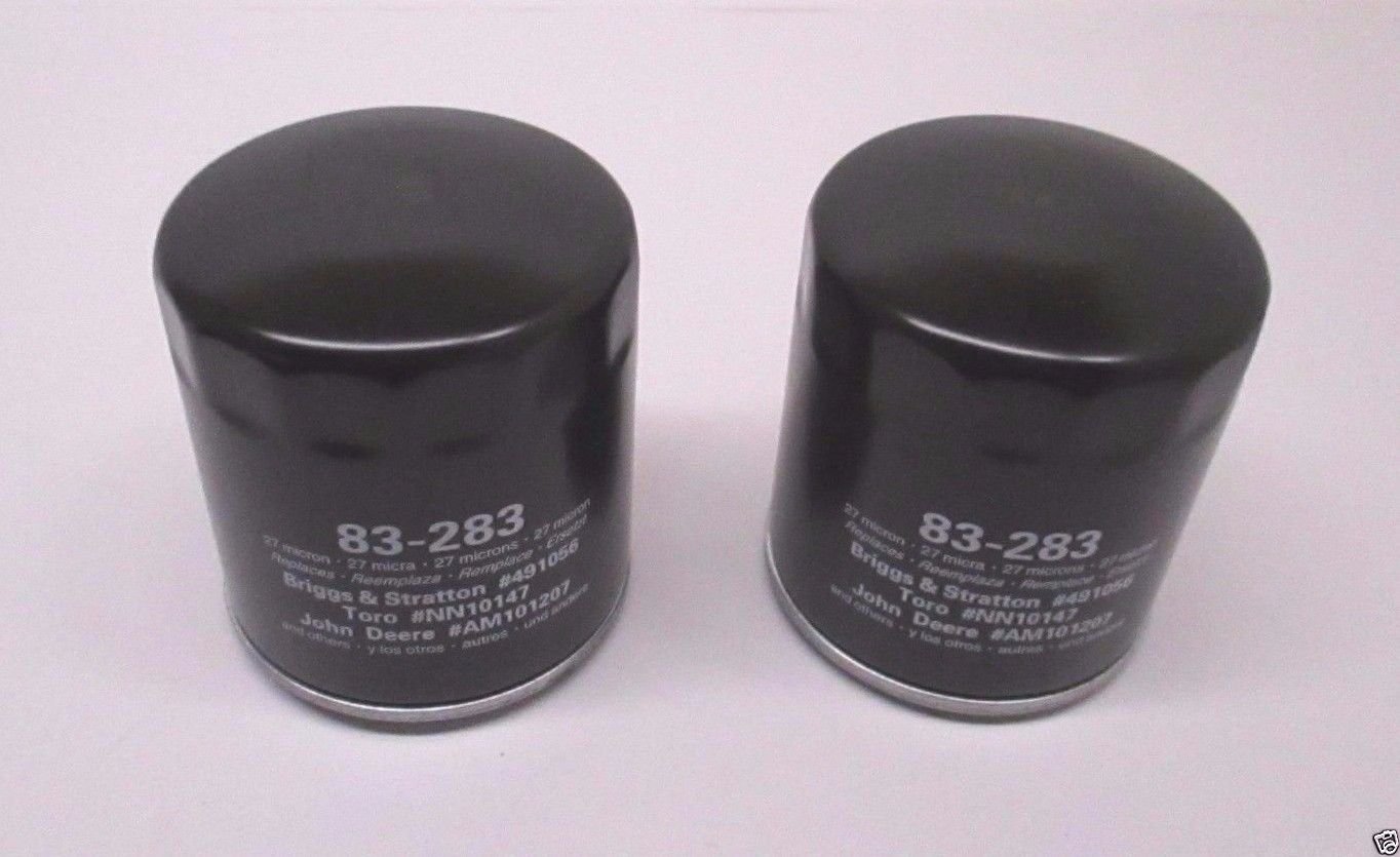 2 Pack Oregon 83-283 Oil Filter for 491056 52-050-02-S 122-0645 AM101207 NN10147