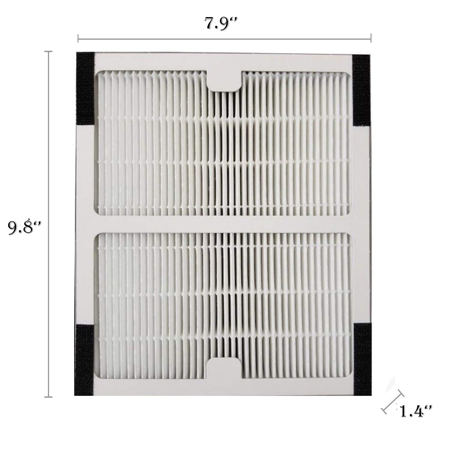 Replacement Idylis Air Purifier Filter A - 2 Pack Hepa & Carbon Filter Set for Idylis Air Purifiers Idylis IAP-10-100 Idylis IAP-10-150, AC-2119, Model # IAF-H-100A, IAFH100A