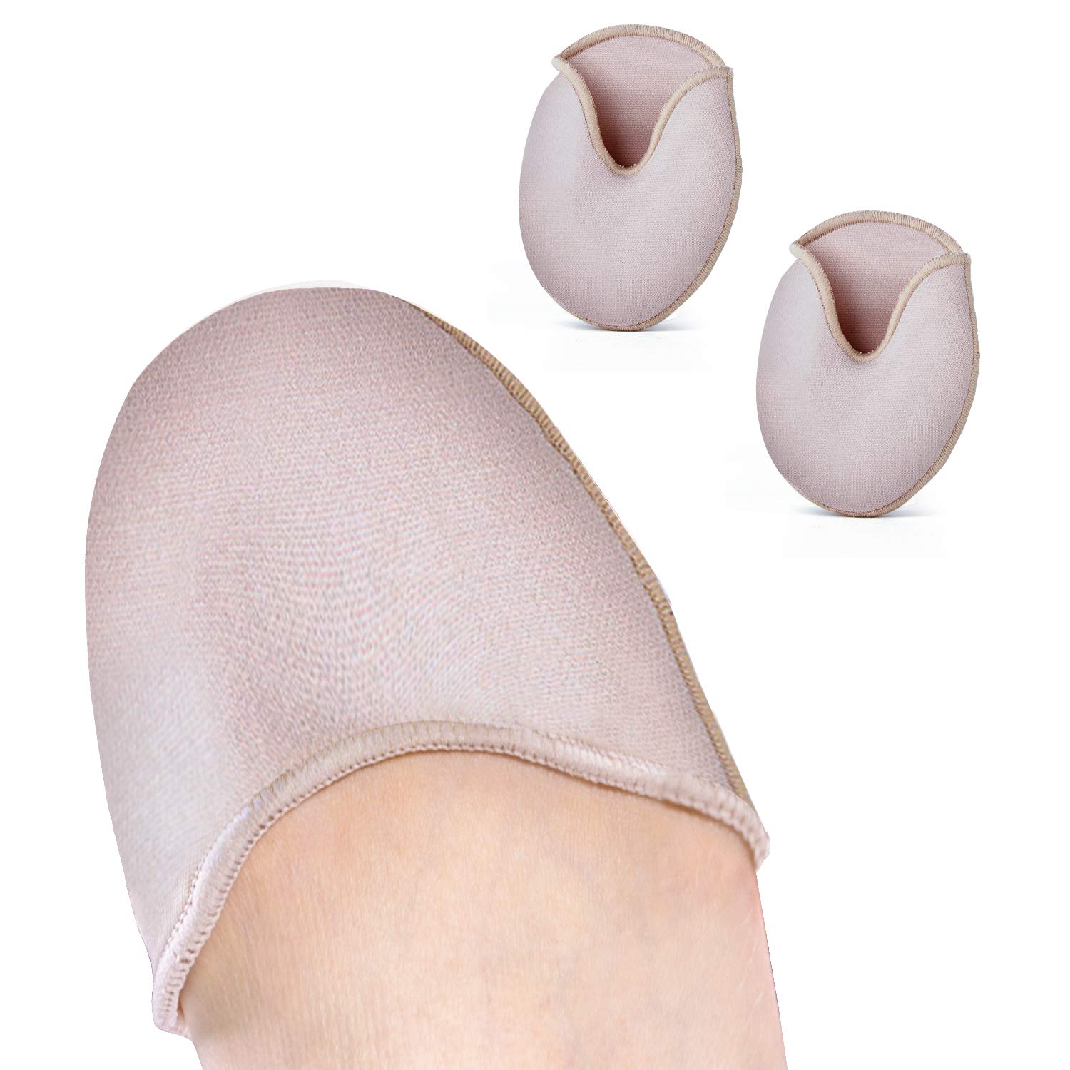 Povihome Toe Pouches Pads to Protect Toe, Gel Toe Cover for Women's 5-7 for Heel, Ballet, Point Shoes - 1 Pairs