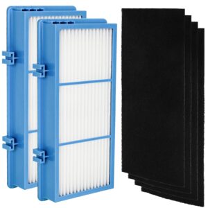 ximoon hapf30at hepa filter replacement for holmes aer1 ready air purifier filters for bionaire air cleaner filter - 2 hepa filter + 4 carbon filters