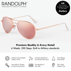 Randolph USA | Amelia Aviator Authentic Sunglasses for Women Non-Polarized 100% UV