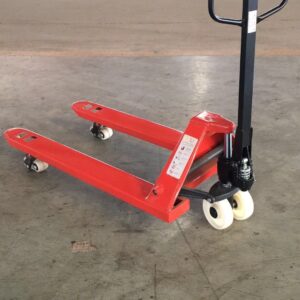 Casting Pump Nylon Wheel 5500LBS Hand Pallet Truck (1, Red)