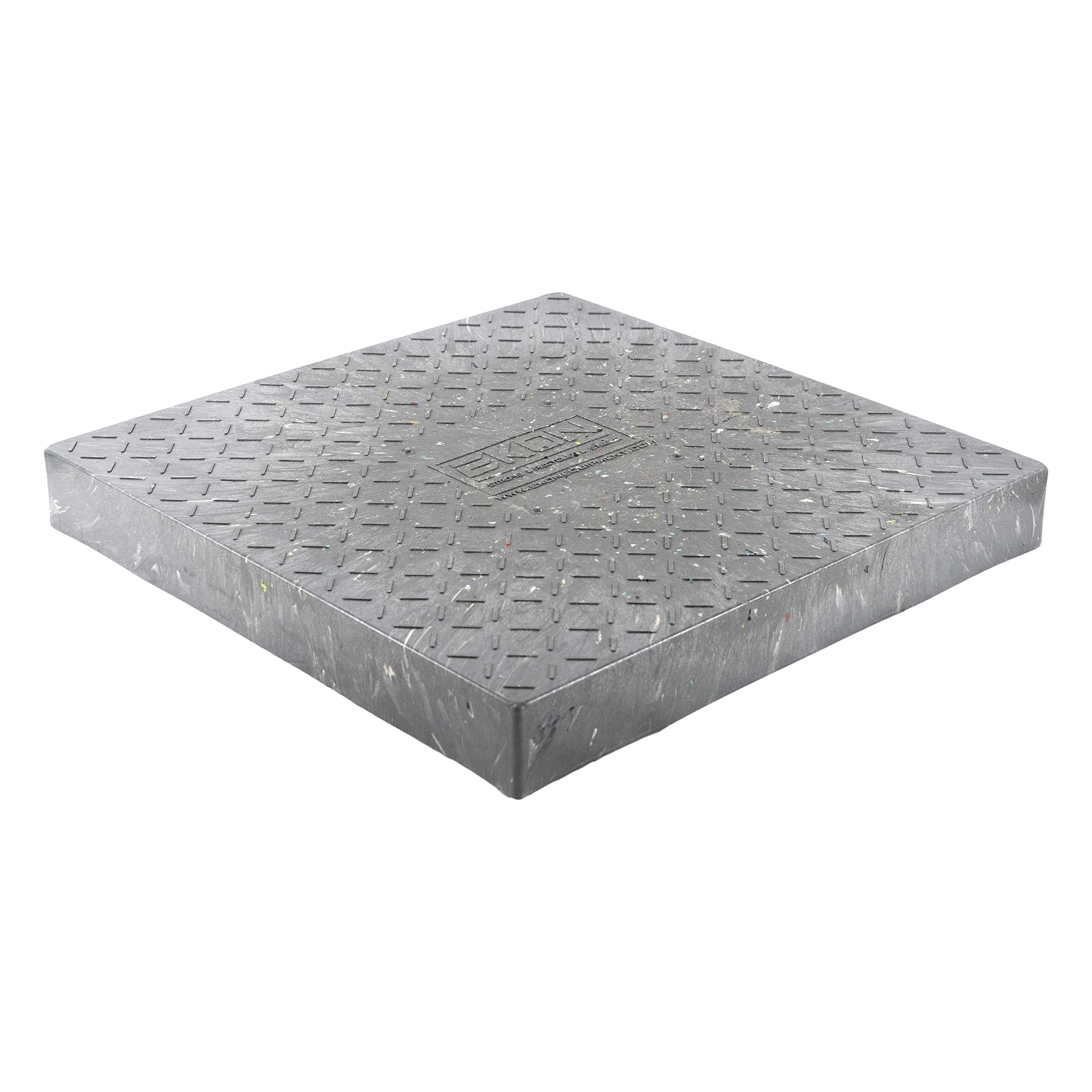 AC Condensing Unit Support Pad 24x24x3 | Equipment Support Pad | Generator Pad for HVAC Units, Generators, AC Condensers, Air Conditioners, Beehives & More | 100% Recycled Plastic AC Condenser Pad