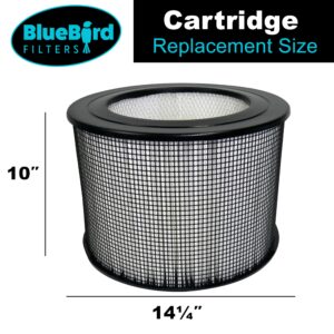 BlueBird Filters Replacement HEPA Filter & Carbon Pre Filter Kit For Honeywell 50250 50250-S OEM Part Number 24000 (1 HEPA + 2 Carbon Pre-Filter)