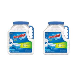 damprid fg37 moisture absorber refill, 7.5 lb, fragrance free 2 pack