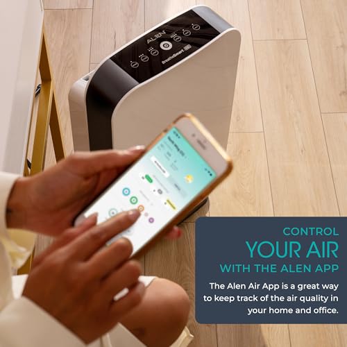 Alen Air Purifier BreatheSmart 45i HEPA with Pure Filter for Large Rooms up to 1600 Sq. Ft. - Perfect for Bedrooms - Captures Allergens, Dust, & Mold