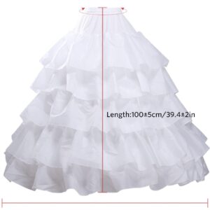 dgdgbaby Hoop Skirt Crinoline Underskirt Petticoat for Women Ball Gown Bridal Tulle Underskirt for Wedding Dress