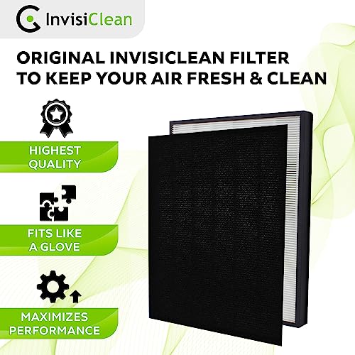 InvisiClean Claro True HEPA Replacement Filter with Prefilter - Genuine Filter for InvisiClean Claro Air Purifier IC-4524