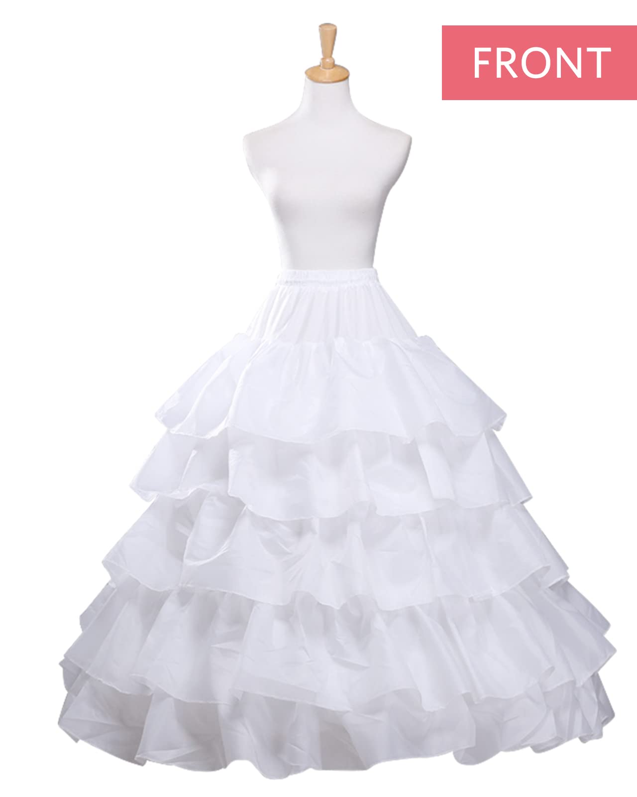 dgdgbaby Hoop Skirt Crinoline Underskirt Petticoat for Women Ball Gown Bridal Tulle Underskirt for Wedding Dress