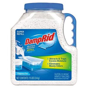 DampRid FG37 Moisture Absorber Refill, 7.5 lb, Fragrance Free 2 Pack