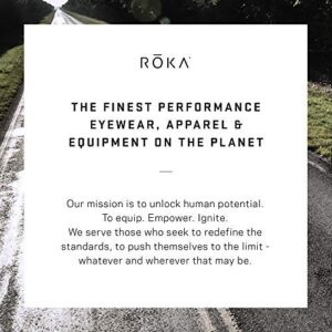 ROKA Falcon Ti Performance Polarized Aviator Sunglasses for Men and Women - Gunmetal Frame - Ranger Polarized Lens