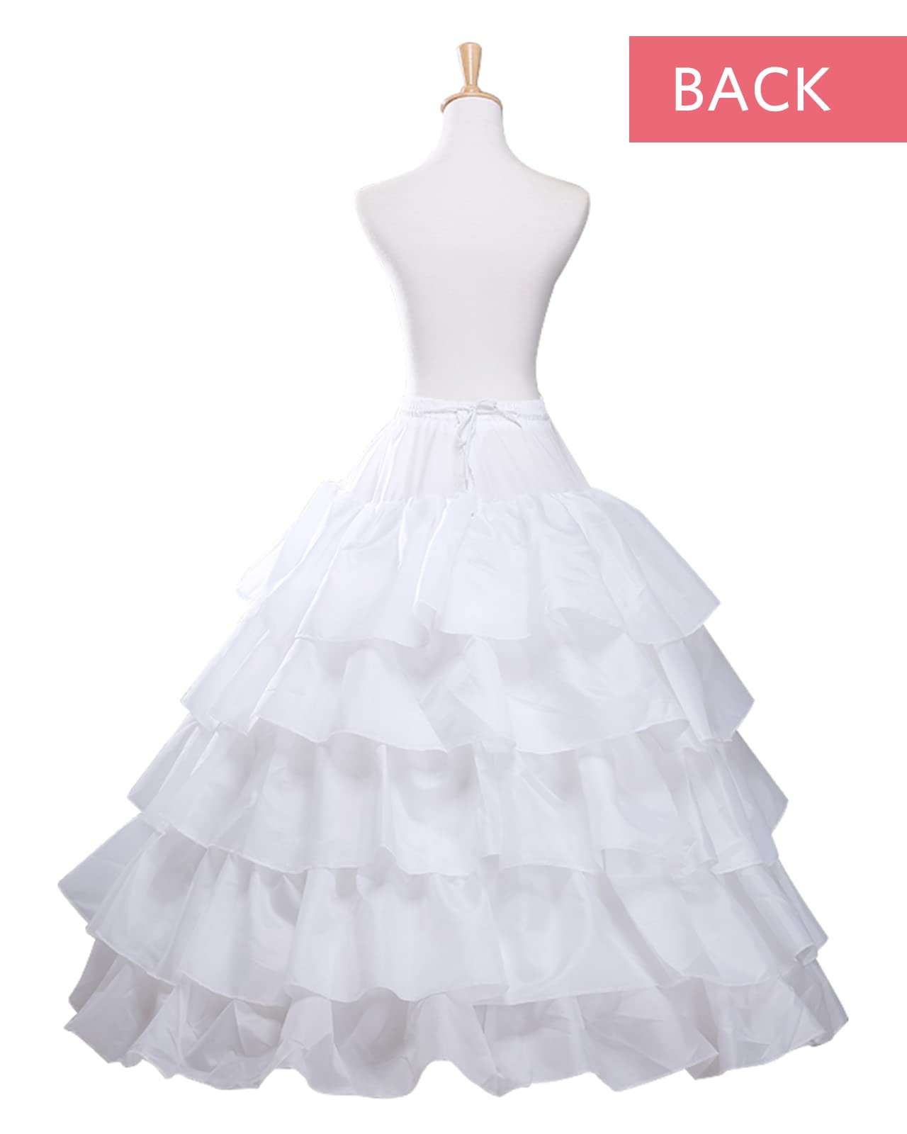 dgdgbaby Hoop Skirt Crinoline Underskirt Petticoat for Women Ball Gown Bridal Tulle Underskirt for Wedding Dress