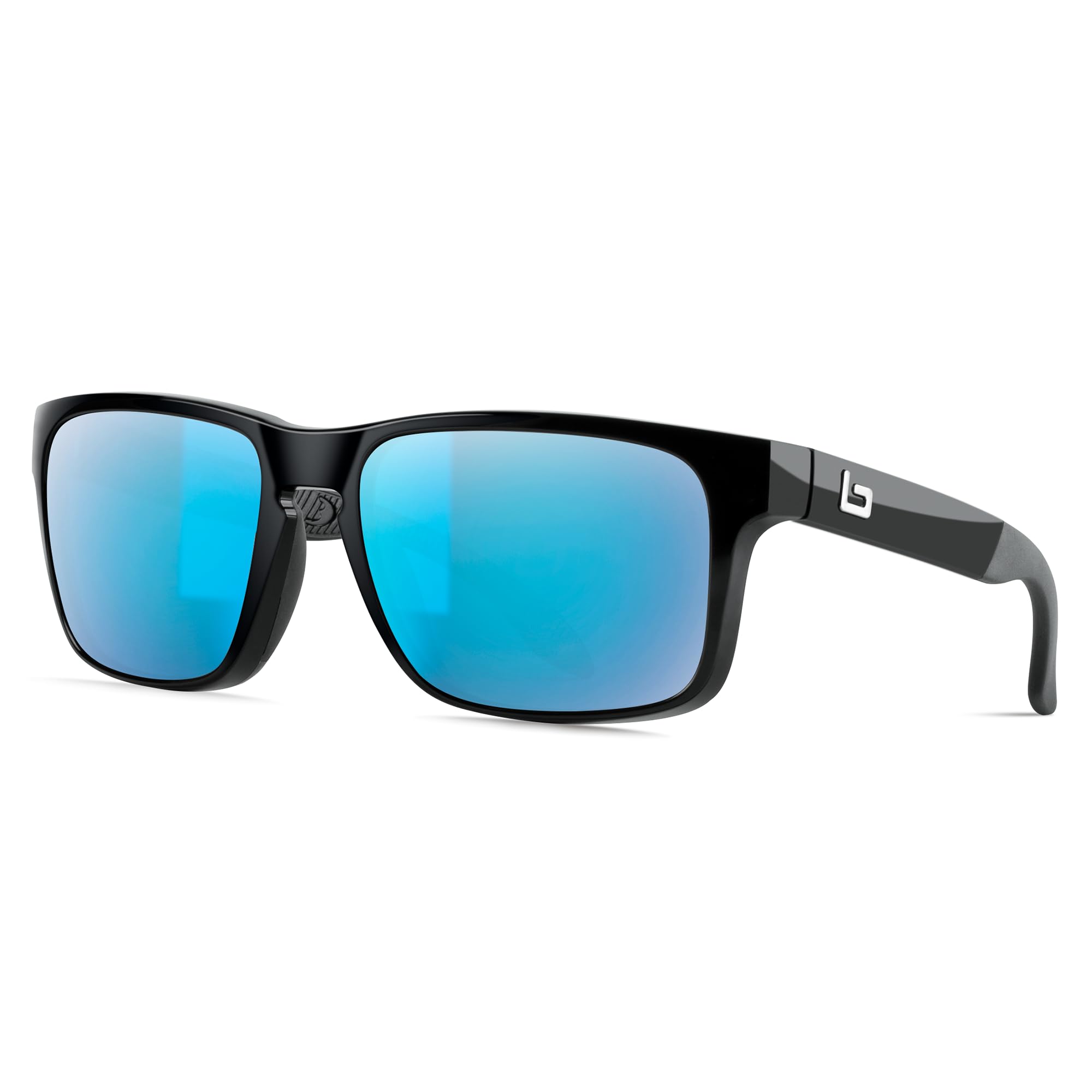 Experience Unmatched Style and Durability with Bnus Italy's Corning Glass Blue Flash Polarized Sunglasses - Perfect for Men and Women