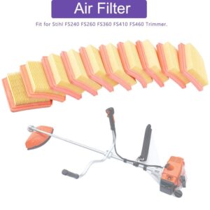 10 x Air Filter Cleaner For Stihl FS410 FS460 FS240 FS260 FS360 Trimmer Chainsaws Replace