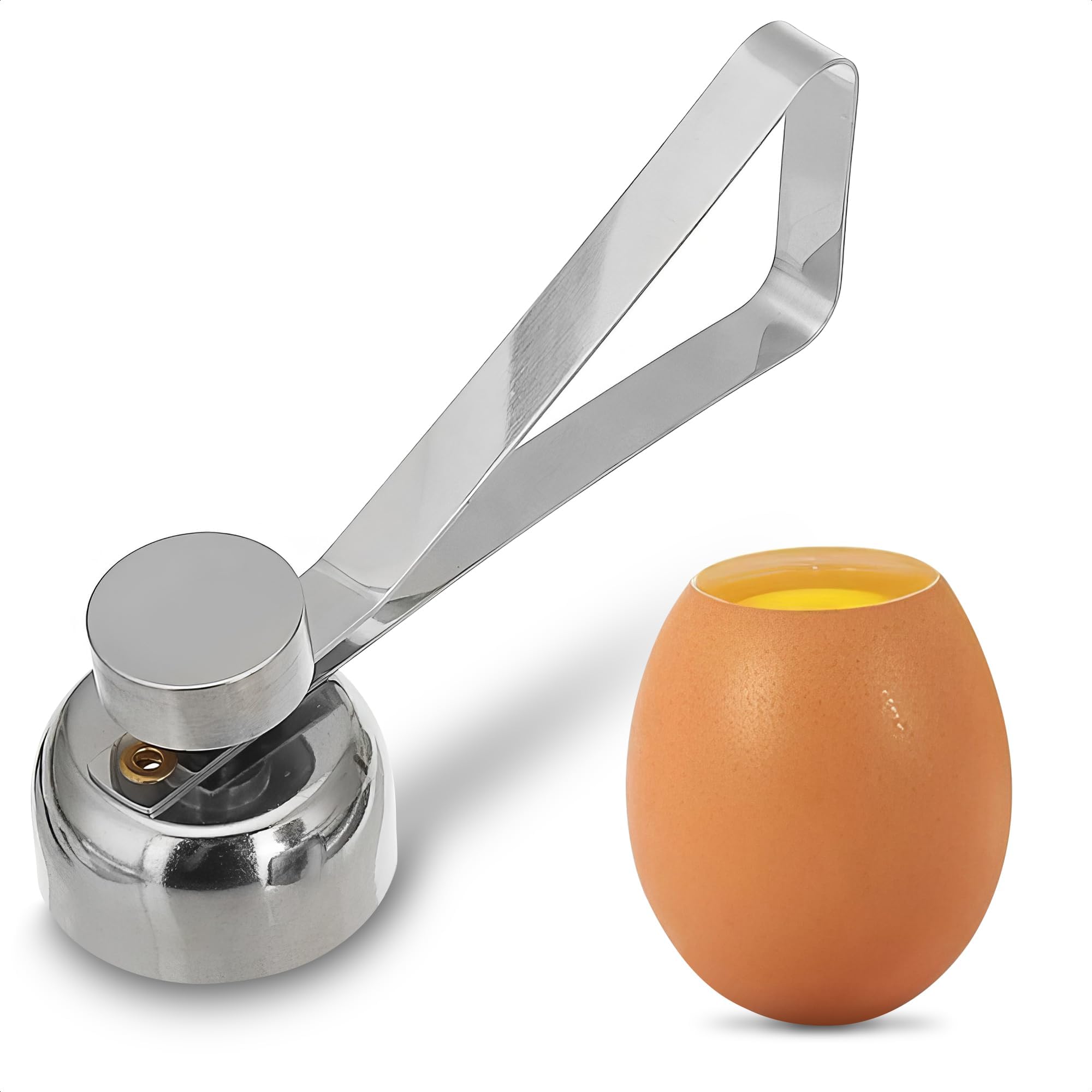 Stainless Steel Egg Cracker Tool - Egg Cracker Cutter Egg Opener Topper Cutter Egg Cracker Topper Egg Cutter Stainless Steel Kitchen Egg Topper Cutter Heavy Duty Cutter Egg Shell Cutter Tool Separator