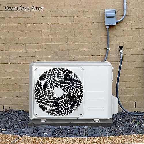 DuctlessAire Equipment Pad - Ductless Mini Split Air Conditioner Heat Pump Condenser Pads - Anti-Slip Outdoor Ground Mounting Base for HVAC Unit - Outdoor Condenser Unit Pad (18"D x 38"W x 3"H)