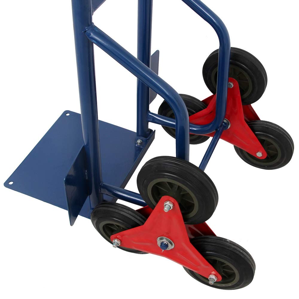 Lykos 440lbs Heavy Duty Stair Climbing Moving Dolly Hand Truck Warehouse Appliance Cart Blue