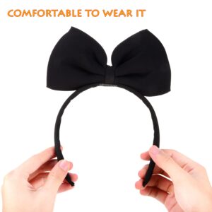 Hoshin Bow Headbands Headdress for Women and Girls, Perfect Hair Accessories for Alice in Wonderland Cosplay (Black)