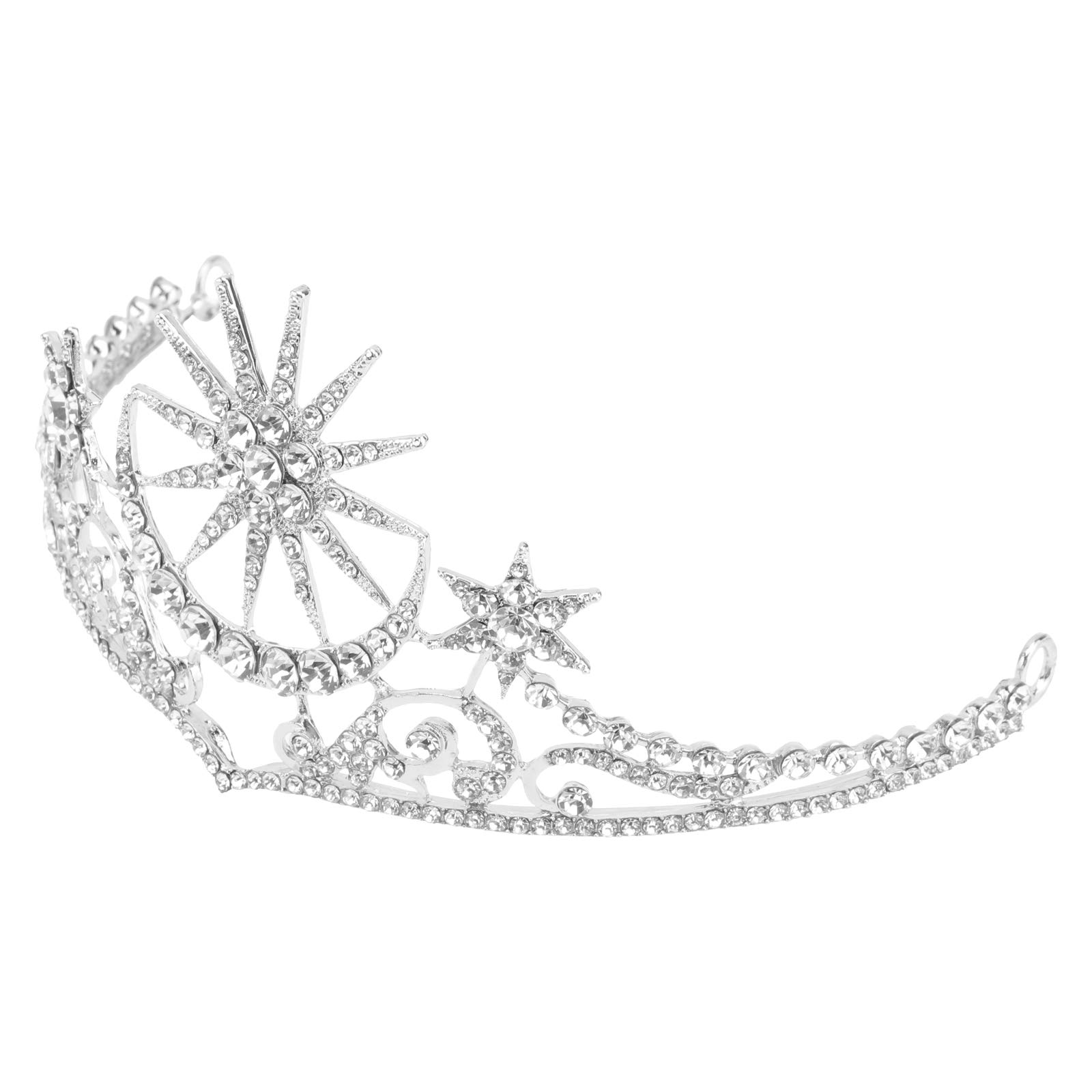 Star Crown Moon Crown Star Moon Rhinestone Tiara Crowns Rhinestone Crown Crystal Tiara Crown Wedding Hair Accessories Bridal Hair Accessories